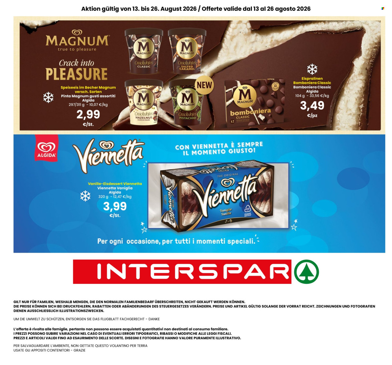 Volantino Interspar - 13/8/2026 - 26/8/2026. Pagina 4