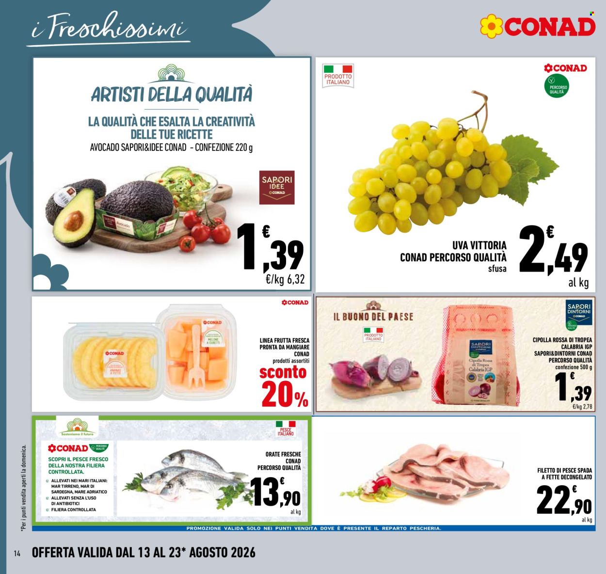 Volantino Conad - 13/8/2026 - 23/8/2026. Pagina 14