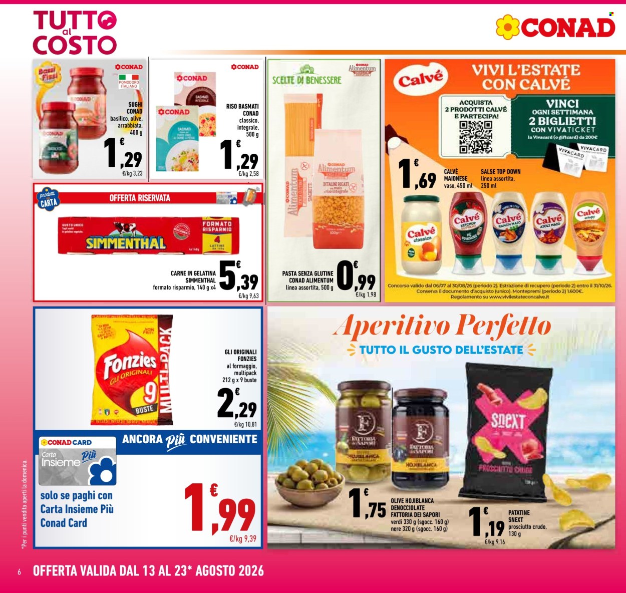 Volantino Conad - 13/8/2026 - 23/8/2026. Pagina 6