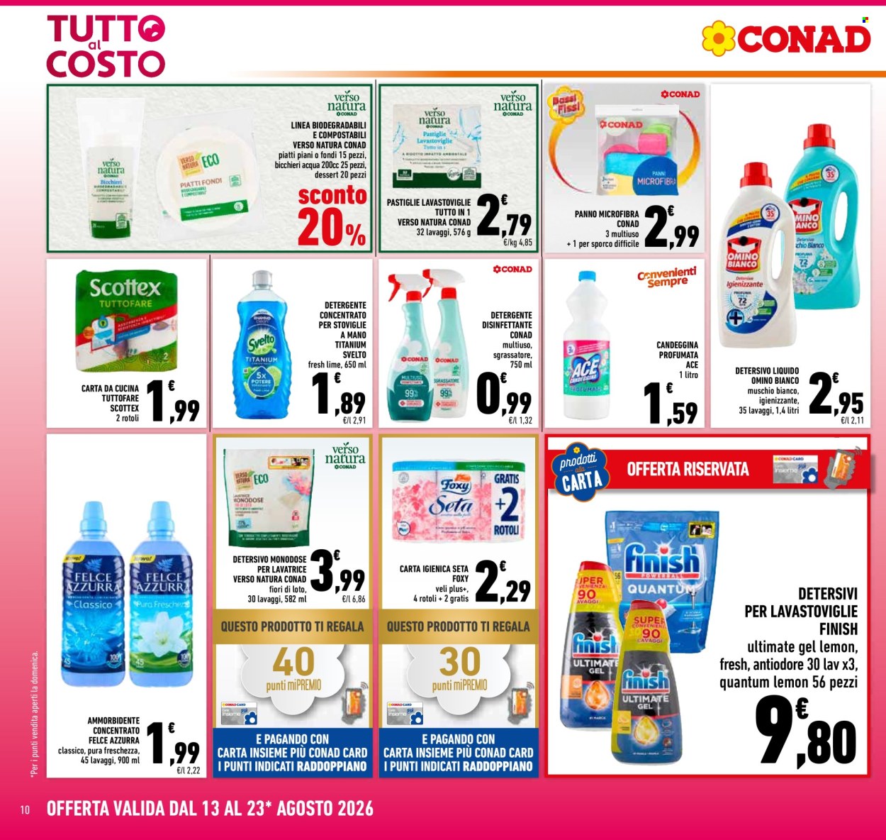 Volantino Conad - 13/8/2026 - 23/8/2026. Pagina 10