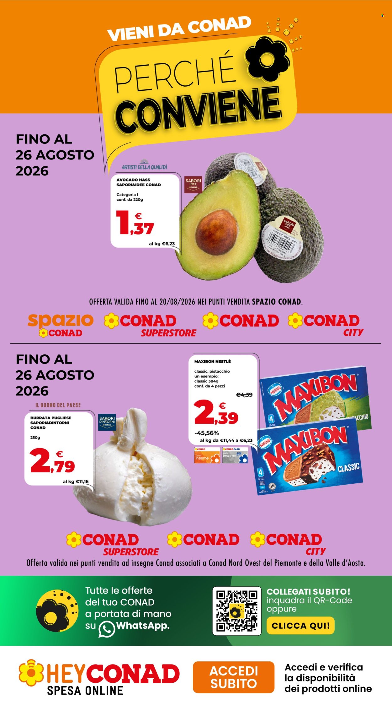 Volantino Conad - 13/8/2026 - 26/8/2026. Pagina 1