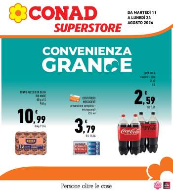 Volantino Conad Superstore - 11/8/2026 - 24/8/2026.