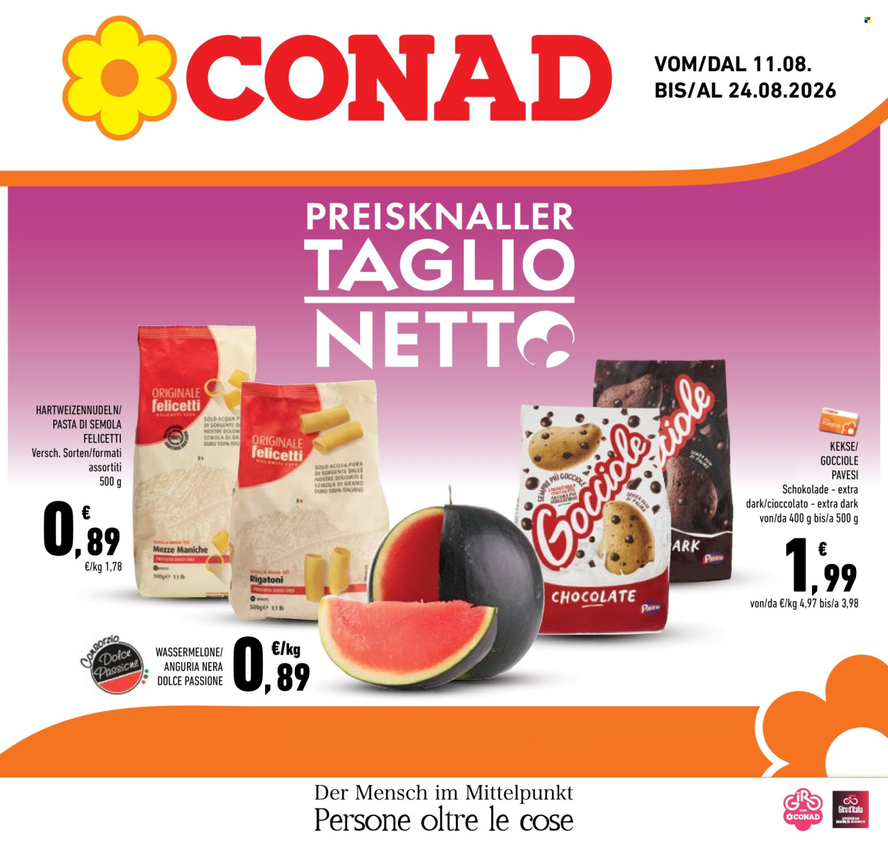 Volantino Conad - 11/8/2026 - 24/8/2026. Pagina 1