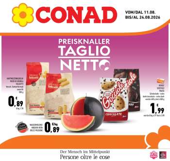 Volantino Conad - 11/8/2026 - 24/8/2026.