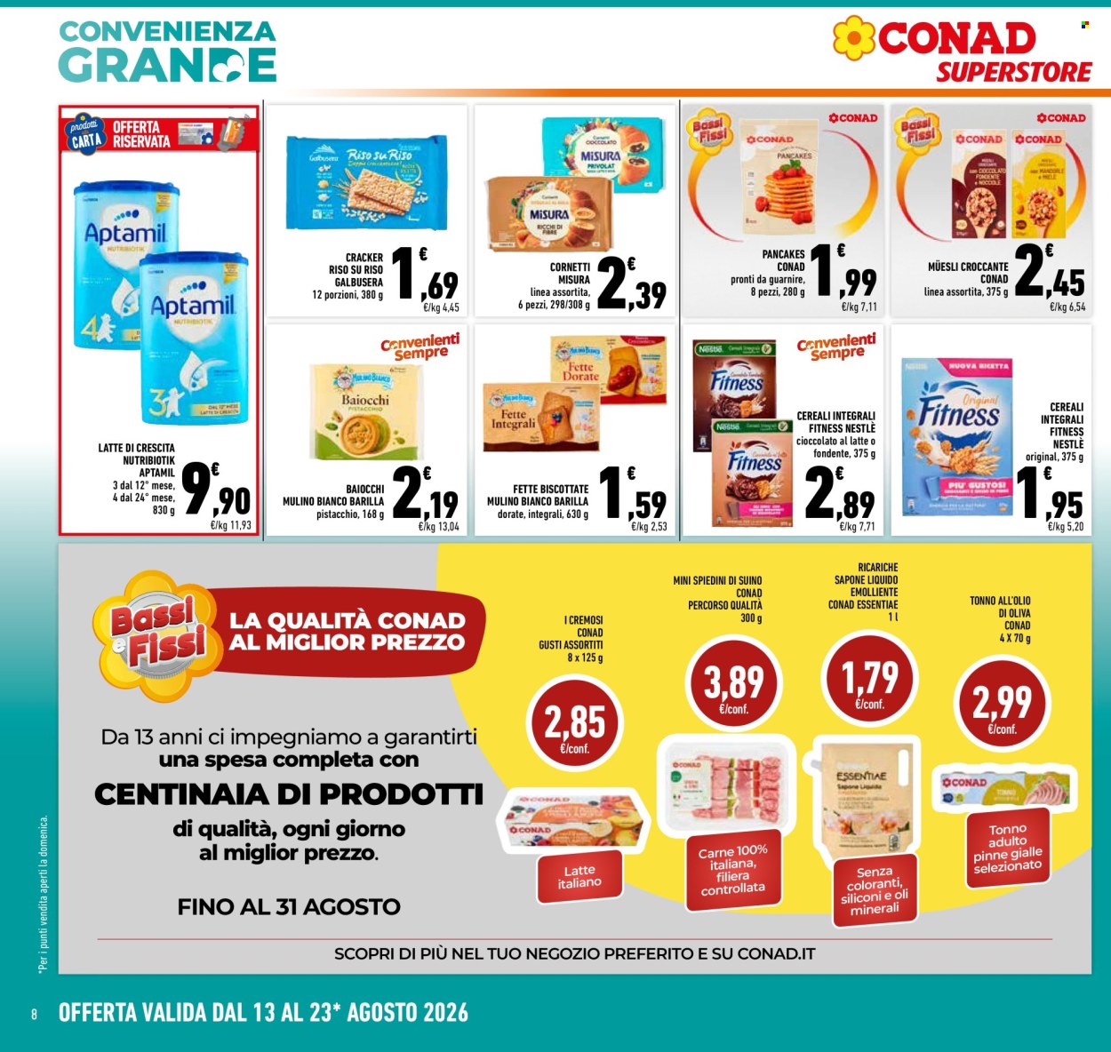 Volantino Conad Superstore - 13/8/2026 - 23/8/2026. Pagina 8
