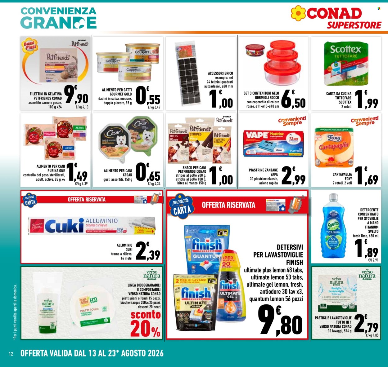 Volantino Conad Superstore - 13/8/2026 - 23/8/2026. Pagina 12