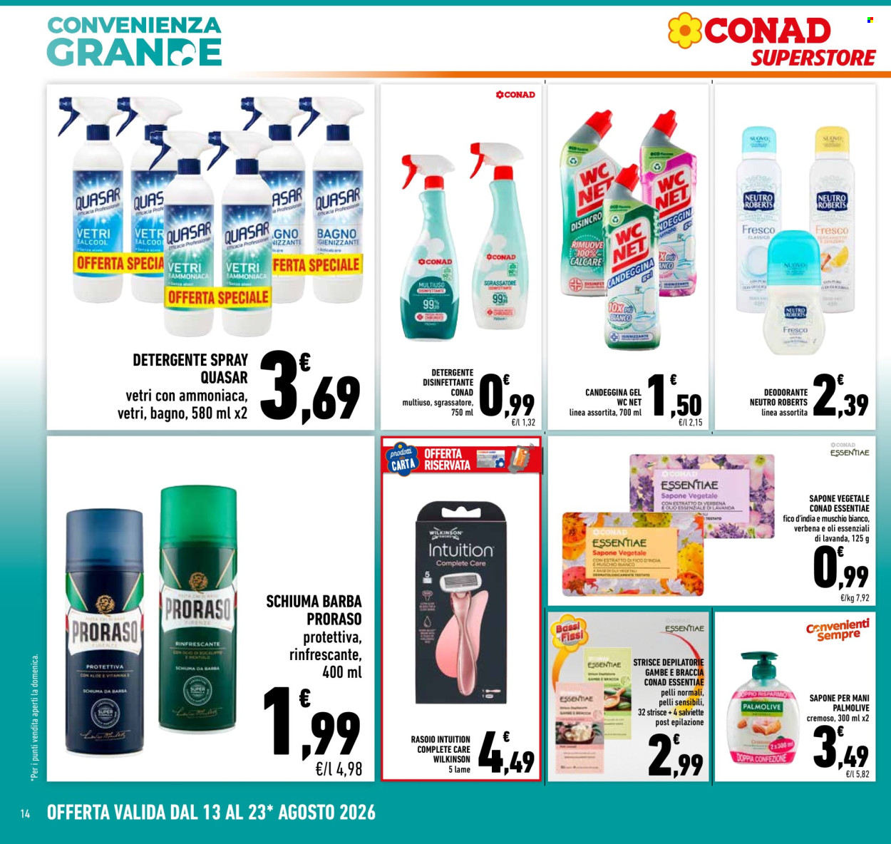 Volantino Conad Superstore - 13/8/2026 - 23/8/2026. Pagina 14
