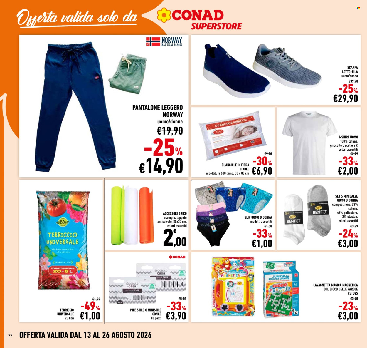 Volantino Conad Superstore - 13/8/2026 - 23/8/2026. Pagina 22