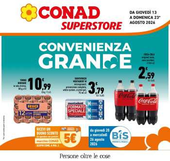 Volantino Conad Superstore - 13/8/2026 - 23/8/2026.