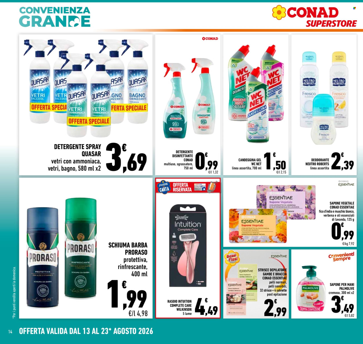 Volantino Conad Superstore - 13/8/2026 - 23/8/2026. Pagina 14