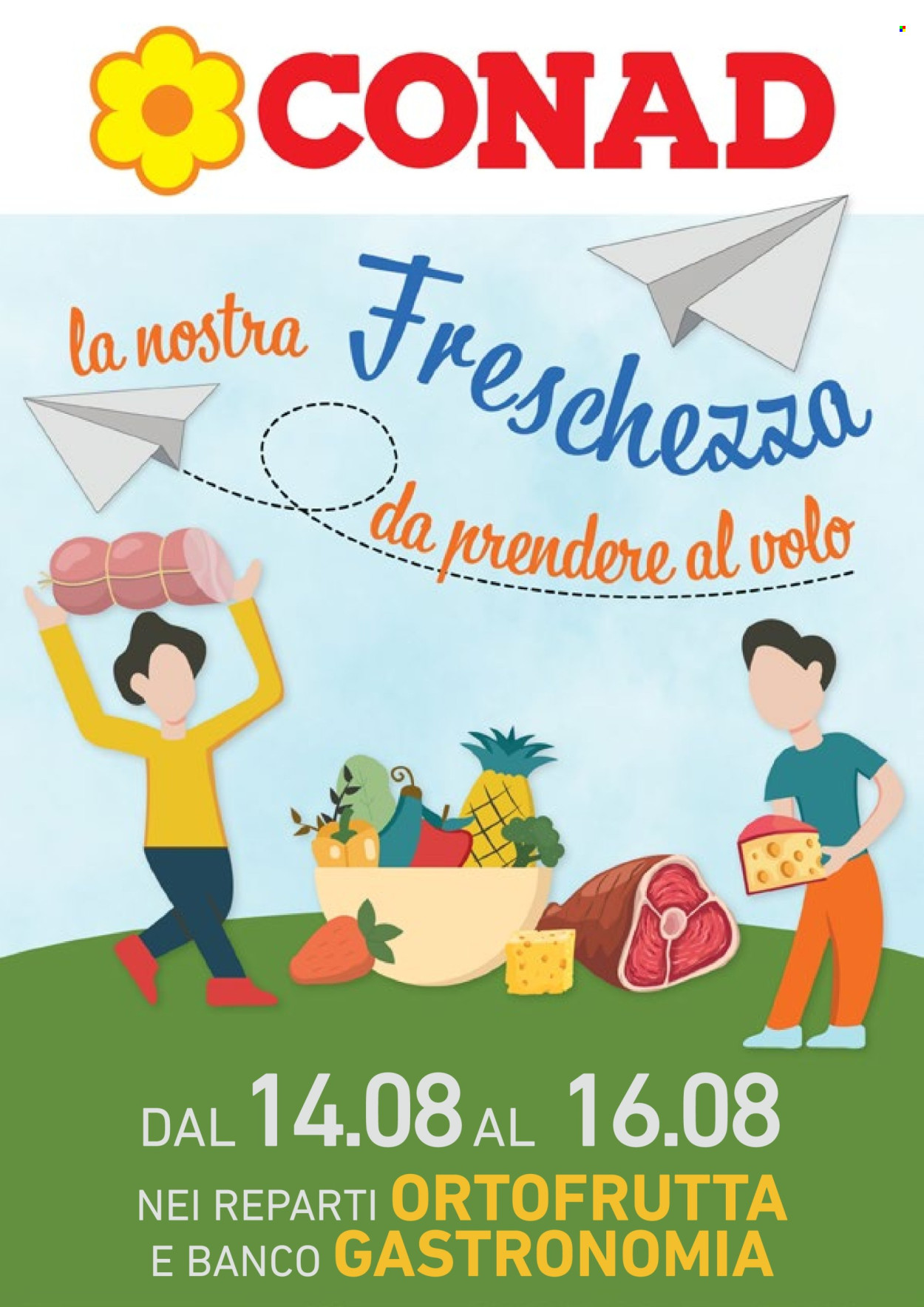 Volantino Conad - 14/8/2026 - 16/8/2026. Pagina 1