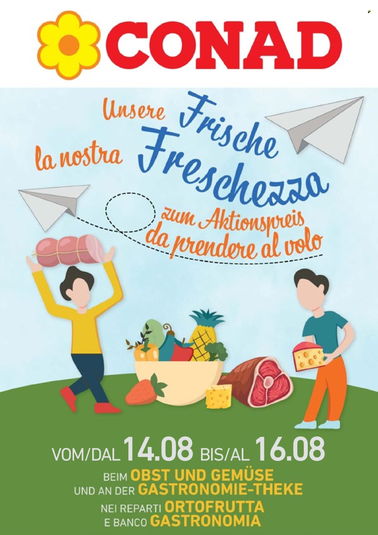Volantino Conad - 14/8/2026 - 16/8/2026. Pagina 1