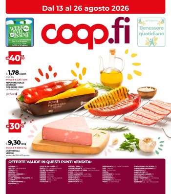 Volantino Coop - 13/8/2026 - 26/8/2026.