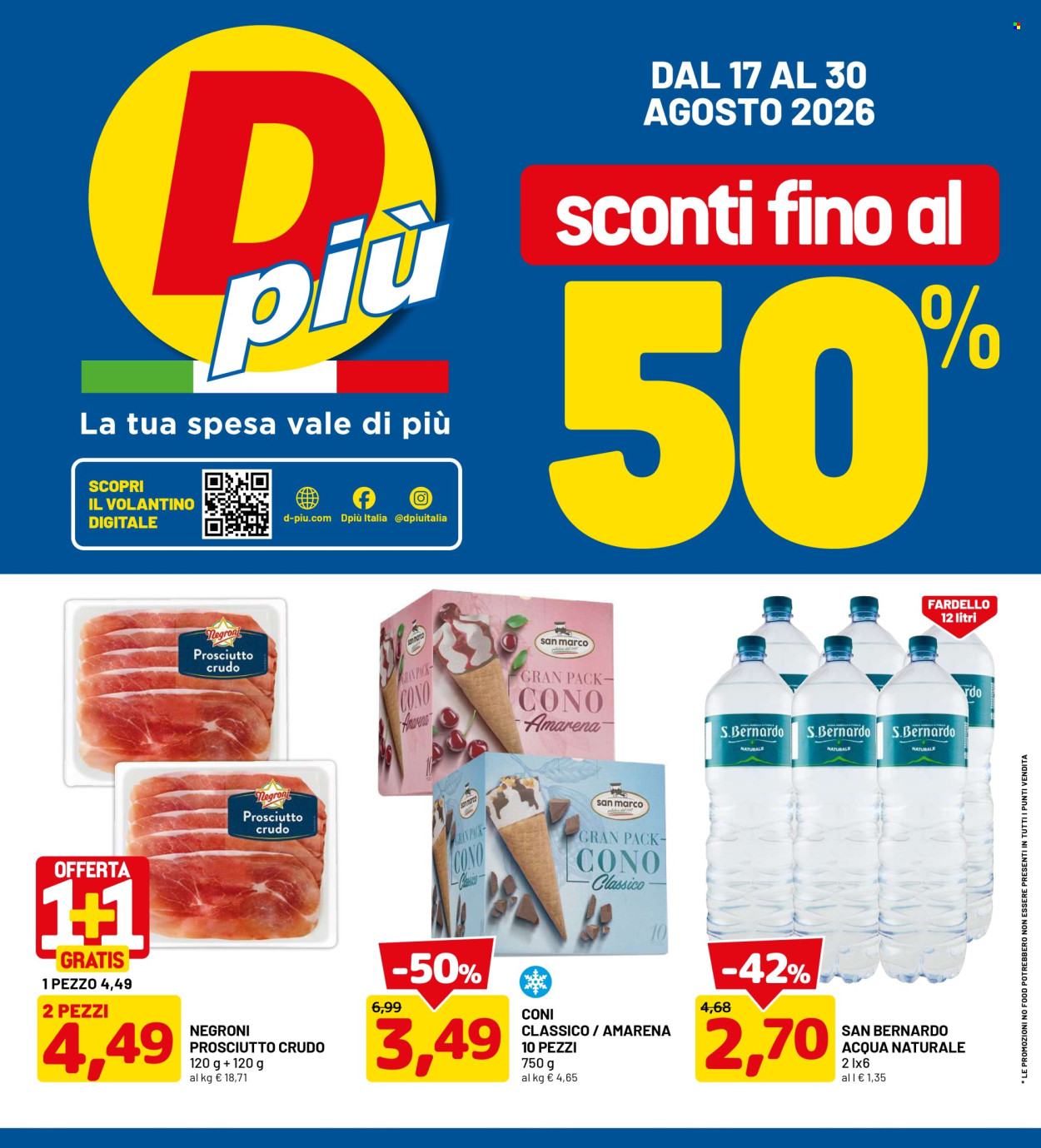 Volantino Dpiù - 17/8/2026 - 30/8/2026. Pagina 1