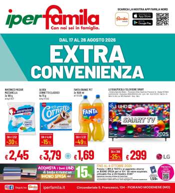 Volantino Famila - 17/8/2026 - 26/8/2026.