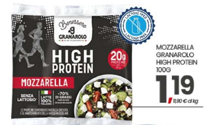 MOZZARELLA GRANAROLO HIGH PROTEIN 100G