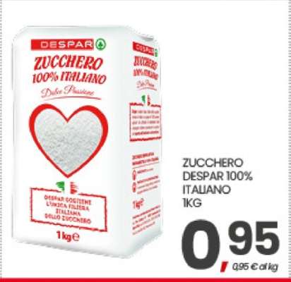 ZUCCHERO DESPAR 100% ITALIANO 1KG