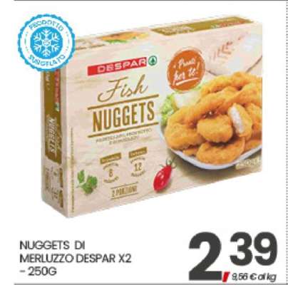 NUGGETS DI MERLUZZO DESPAR X2