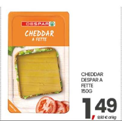 CHEDDAR DESPAR A FETTE 150G