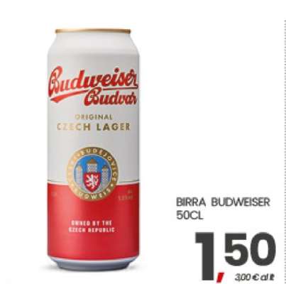 BIRRA BUDWEISER 50CL