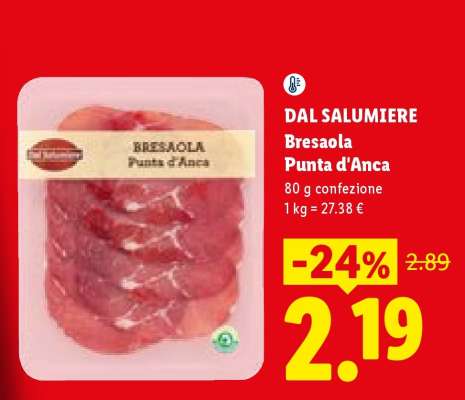 Dal Salumiere Bresaola Punta d'Anca