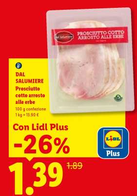 Dal Salumiere Prosciutto cotto arrosto alle erbe