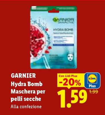 Garnier Hydra Bomb Maschera per pelli secche