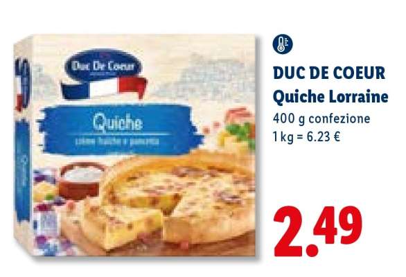 DUC DE COEUR Quiche Lorraine
