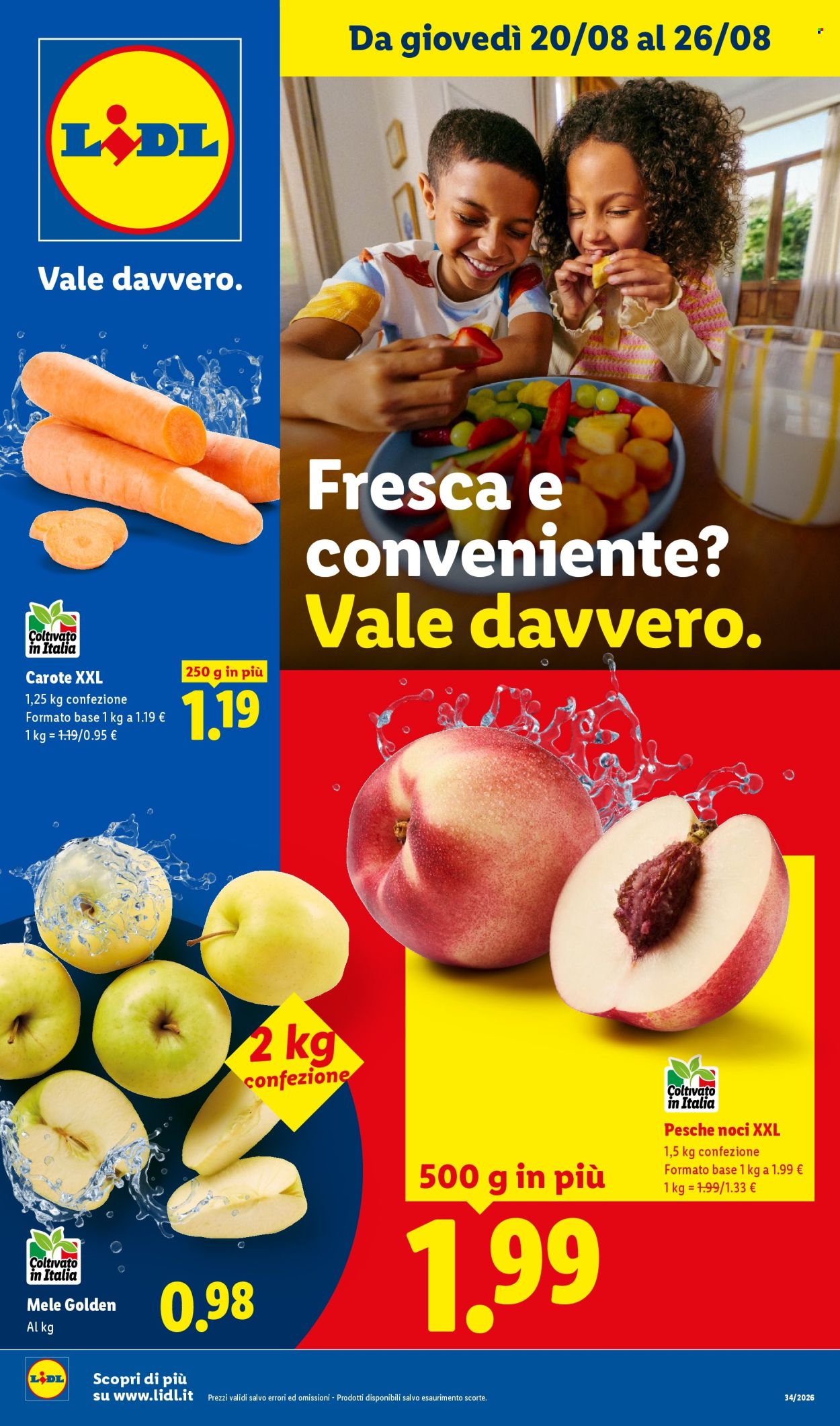 Volantino Lidl - 20/8/2026 - 26/8/2026. Pagina 1