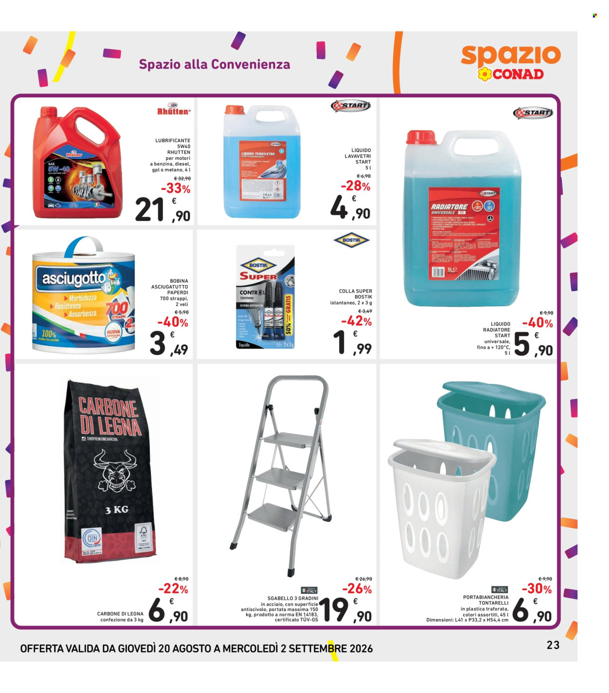 Leták Spazio Conad - 20.8.2026 - 2.9.2026. Strana 23