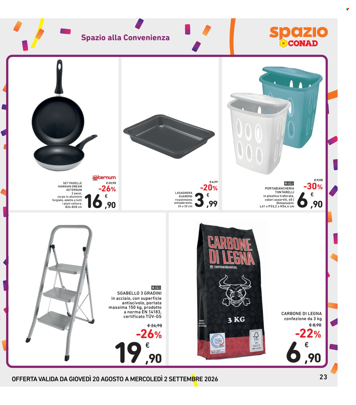 Volantino Spazio Conad - 20/8/2026 - 2/9/2026. Pagina 23