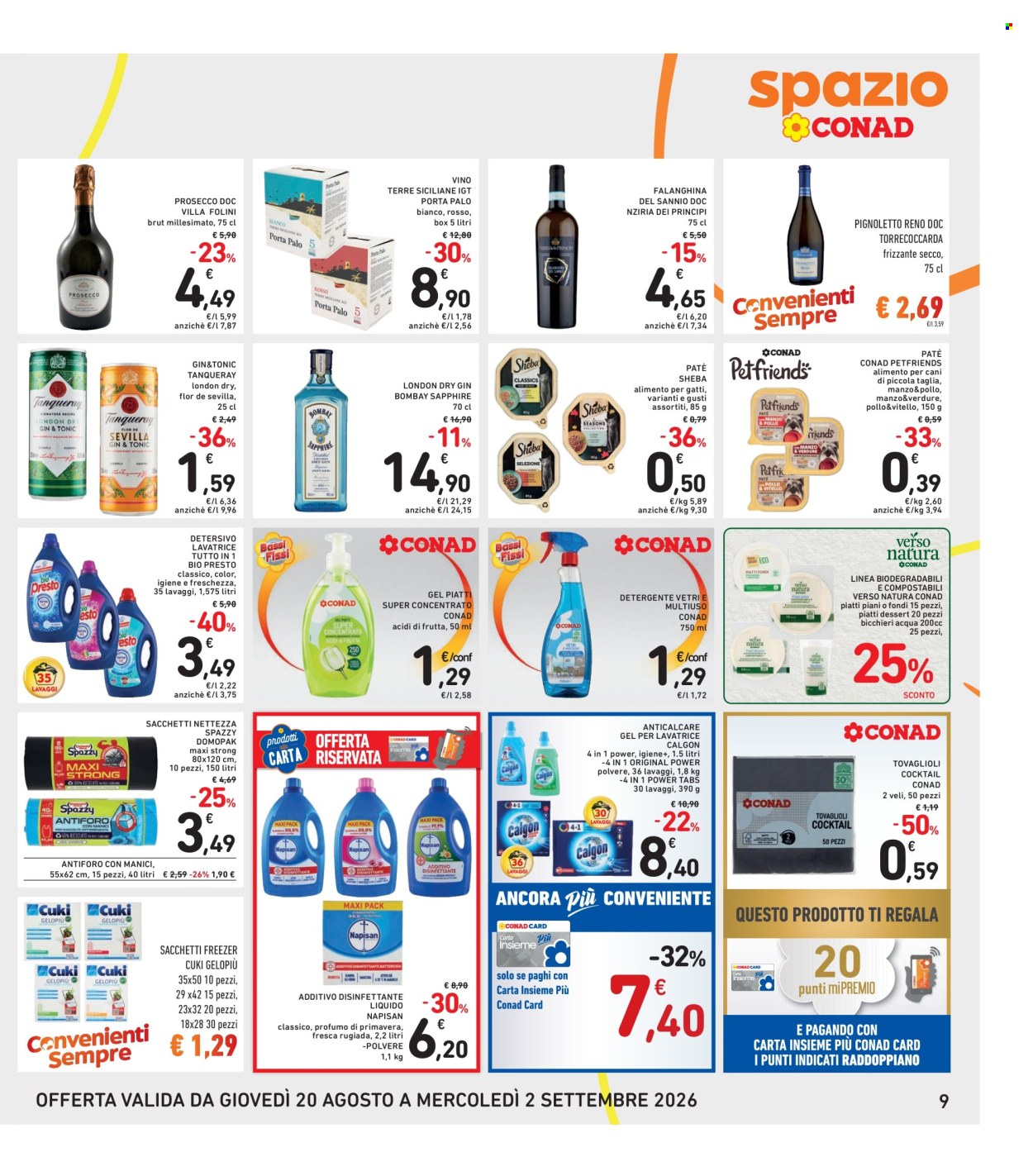 Volantino Spazio Conad - 20/8/2026 - 2/9/2026. Pagina 9