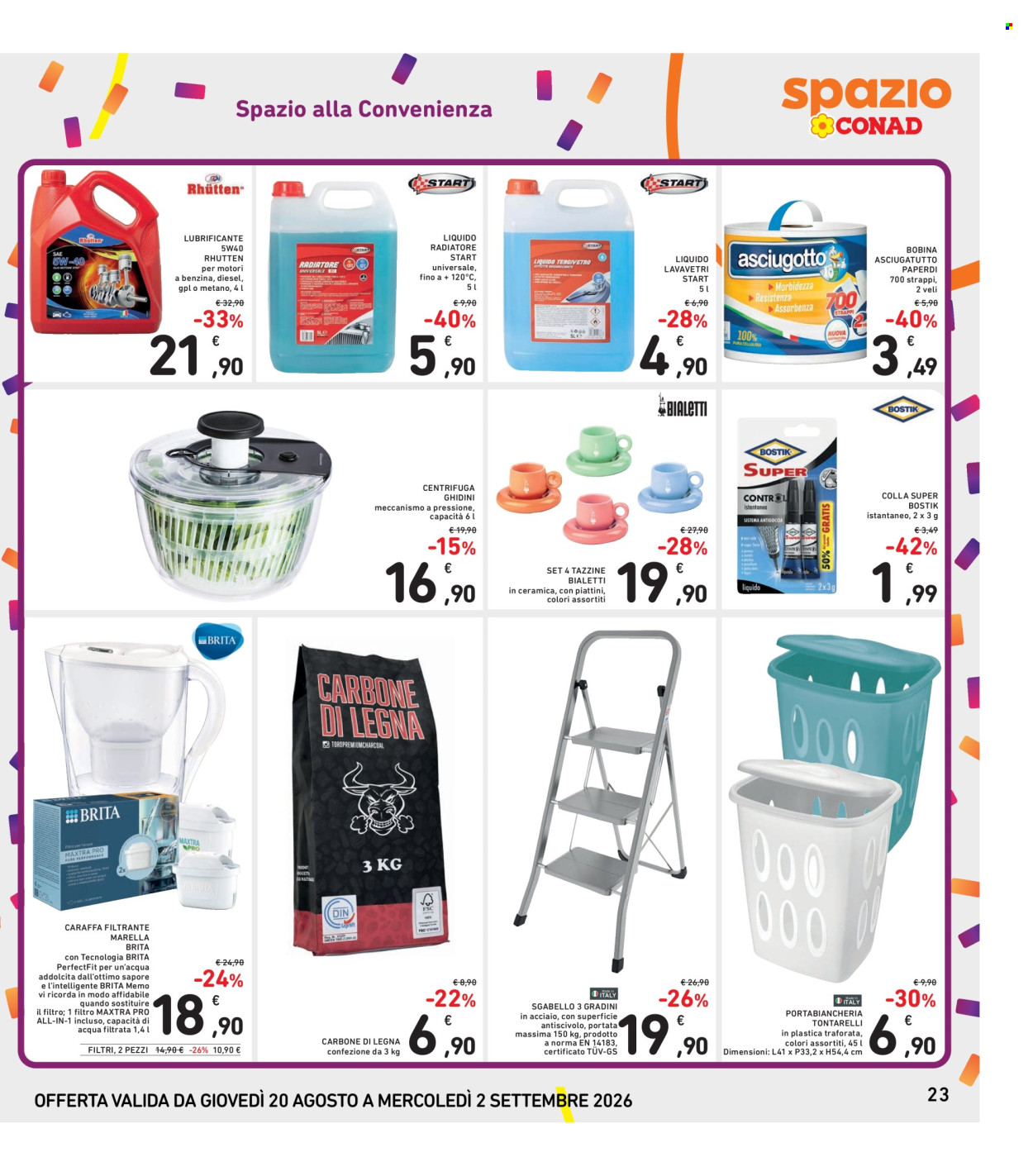 Leták Spazio Conad - 20.8.2026 - 2.9.2026. Strana 23