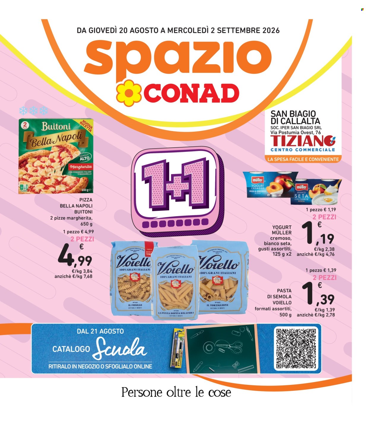 Leták Spazio Conad - 20.8.2026 - 2.9.2026. Strana 1