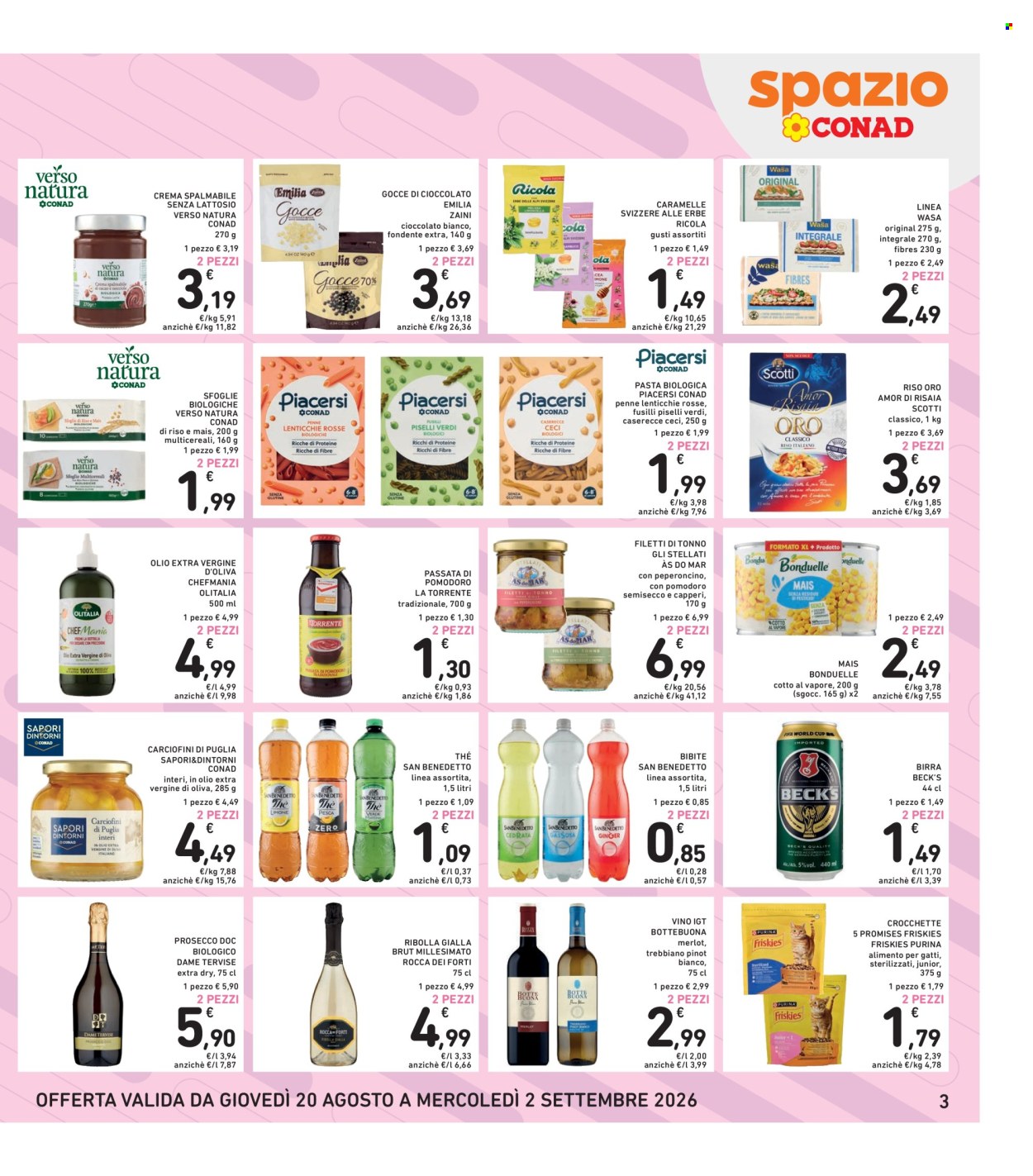 Leták Spazio Conad - 20.8.2026 - 2.9.2026. Strana 3