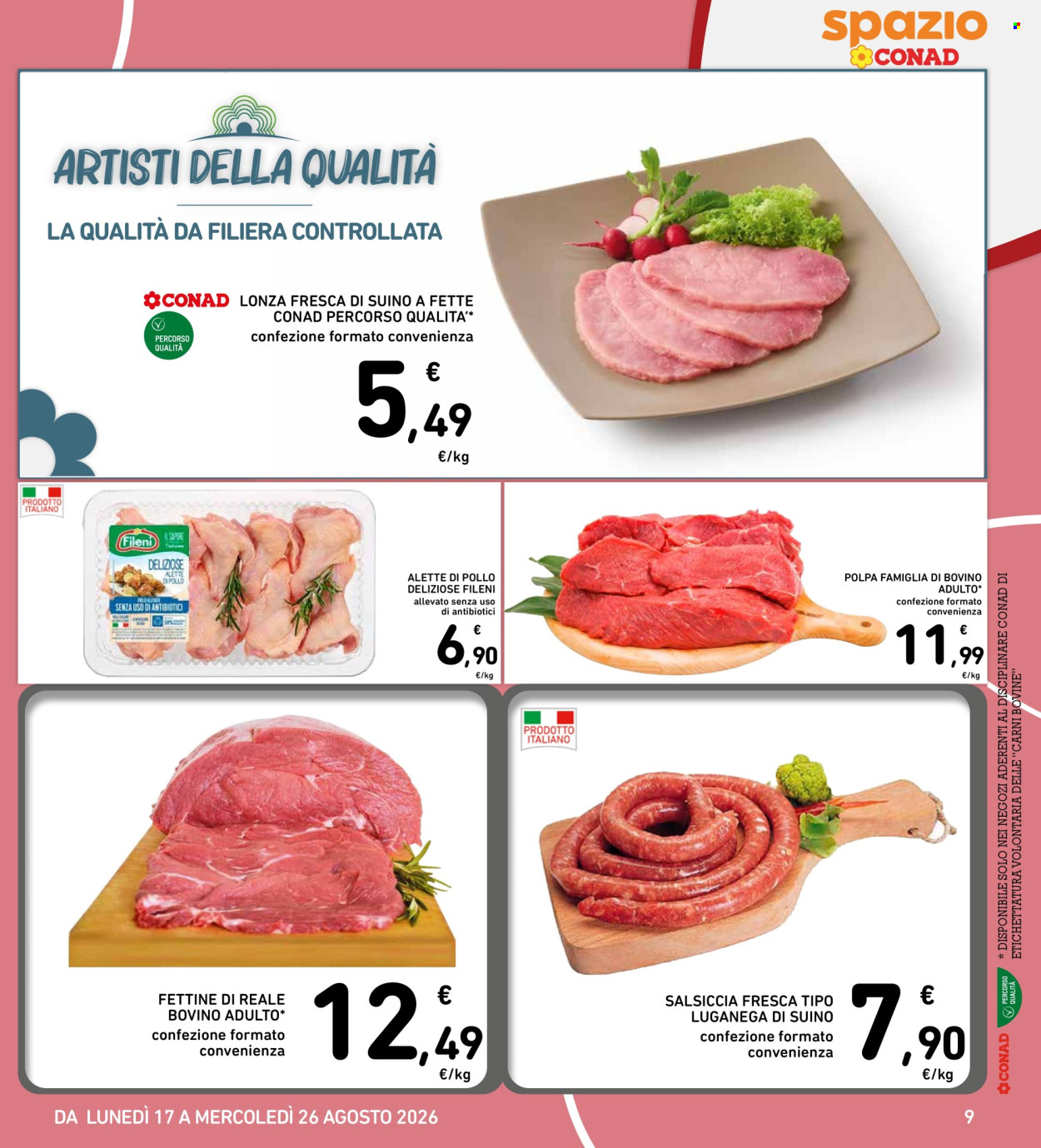 Volantino Spazio Conad - 17/8/2026 - 26/8/2026. Pagina 9