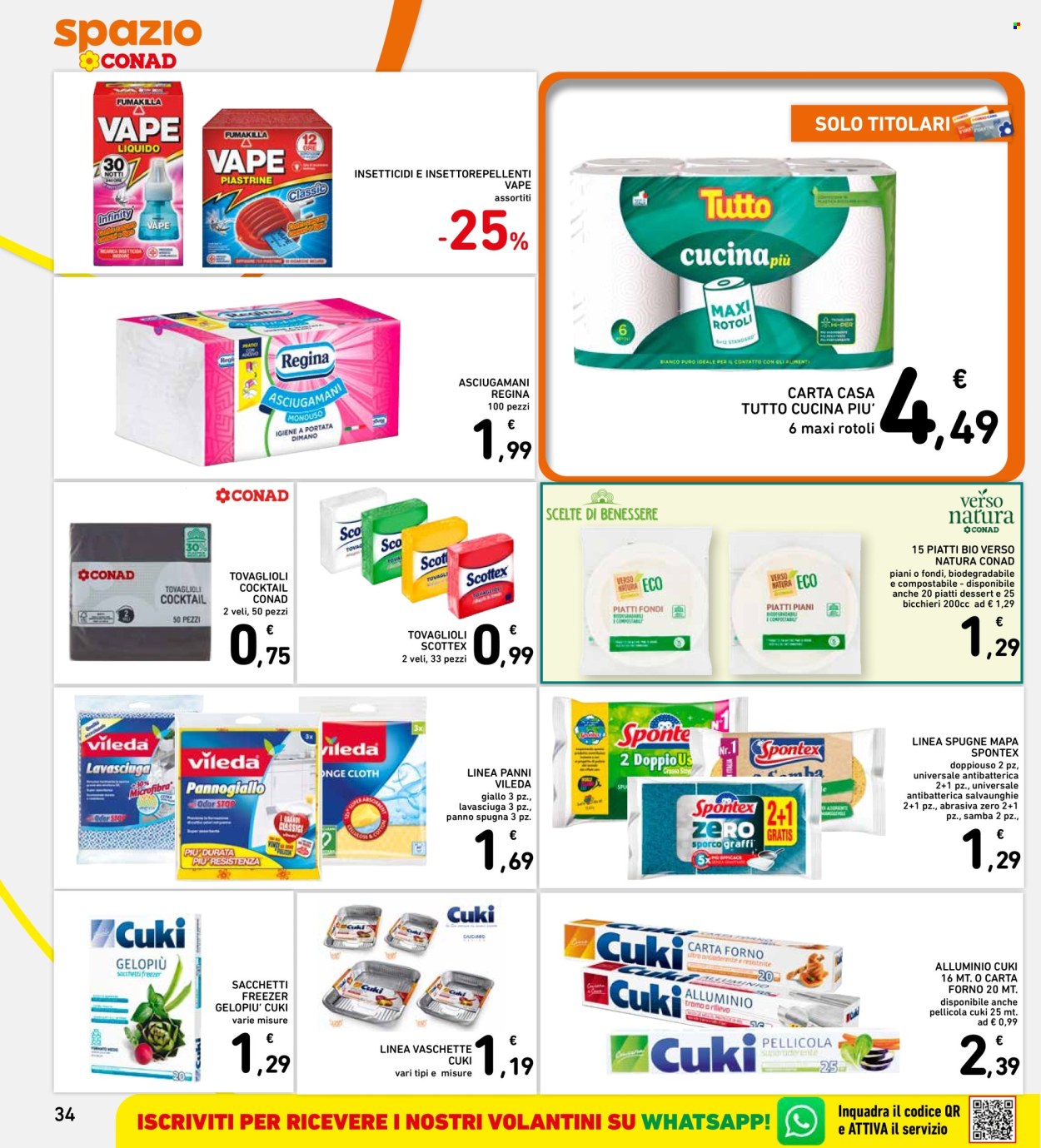Volantino Spazio Conad - 17/8/2026 - 26/8/2026. Pagina 34