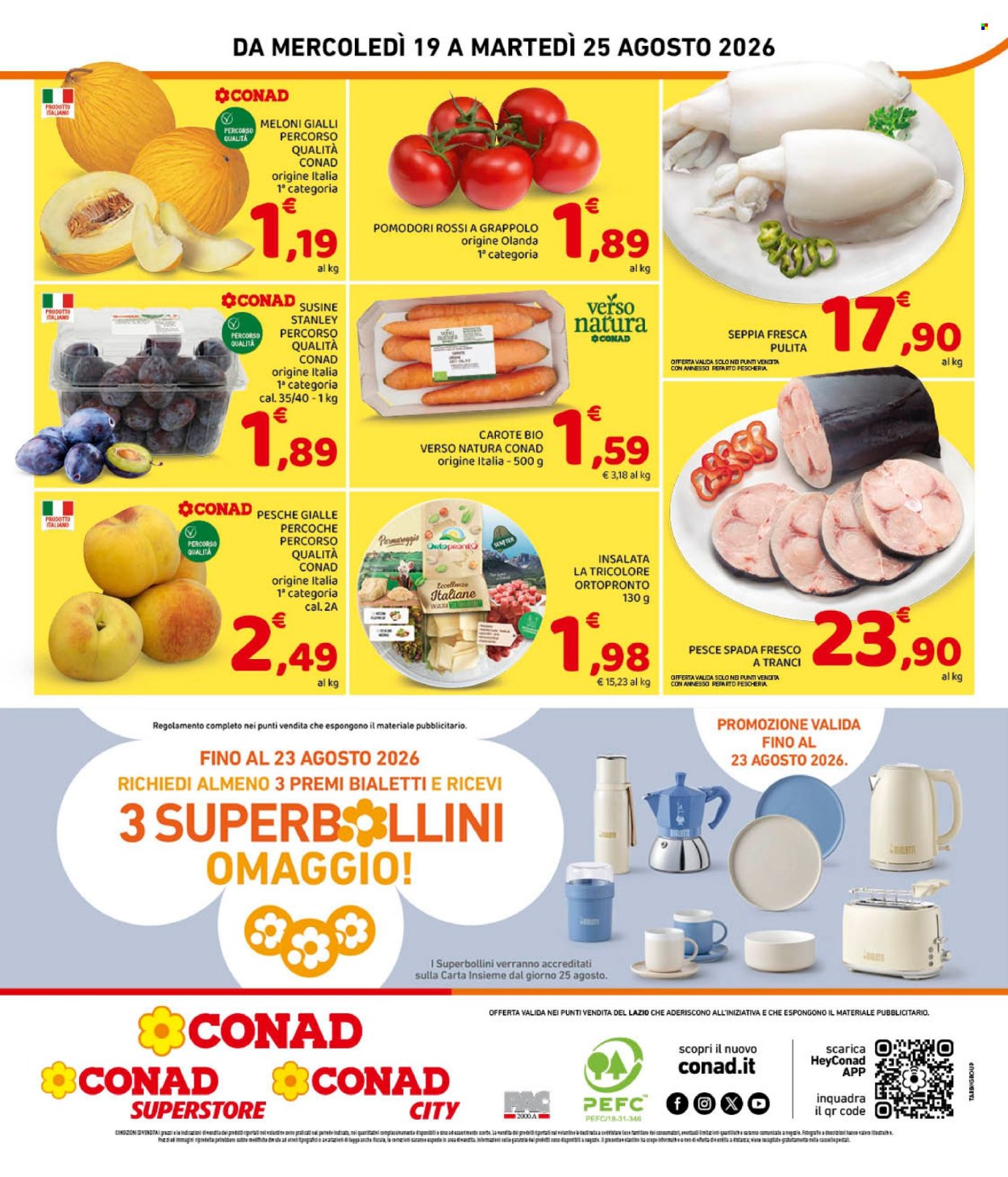 Volantino Conad - 19/8/2026 - 25/8/2026. Pagina 8