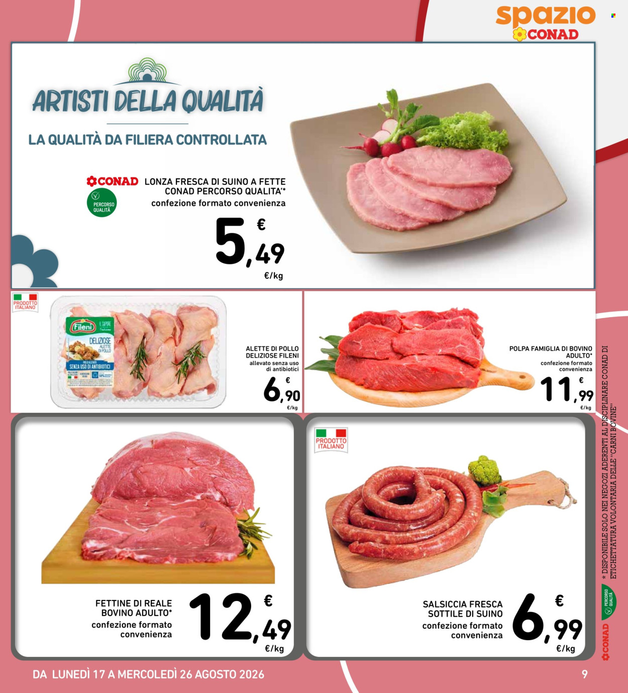 Volantino Spazio Conad - 17/8/2026 - 26/8/2026. Pagina 9