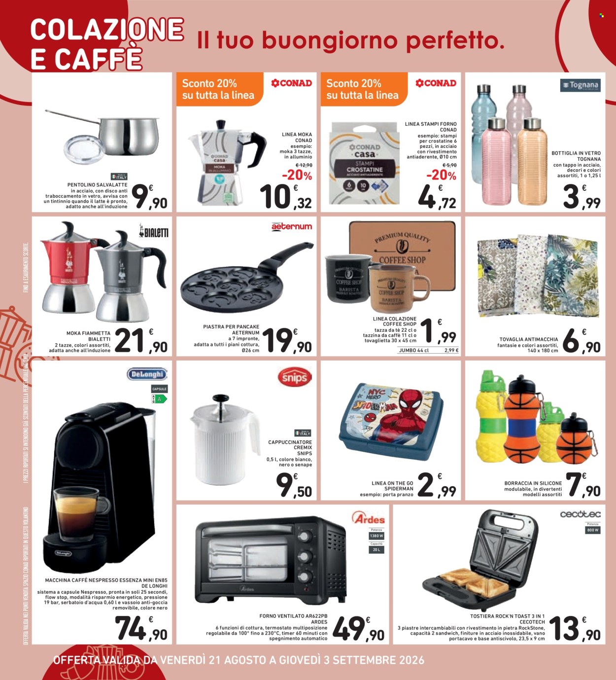 Leták Spazio Conad - 21.8.2026 - 3.9.2026. Strana 40