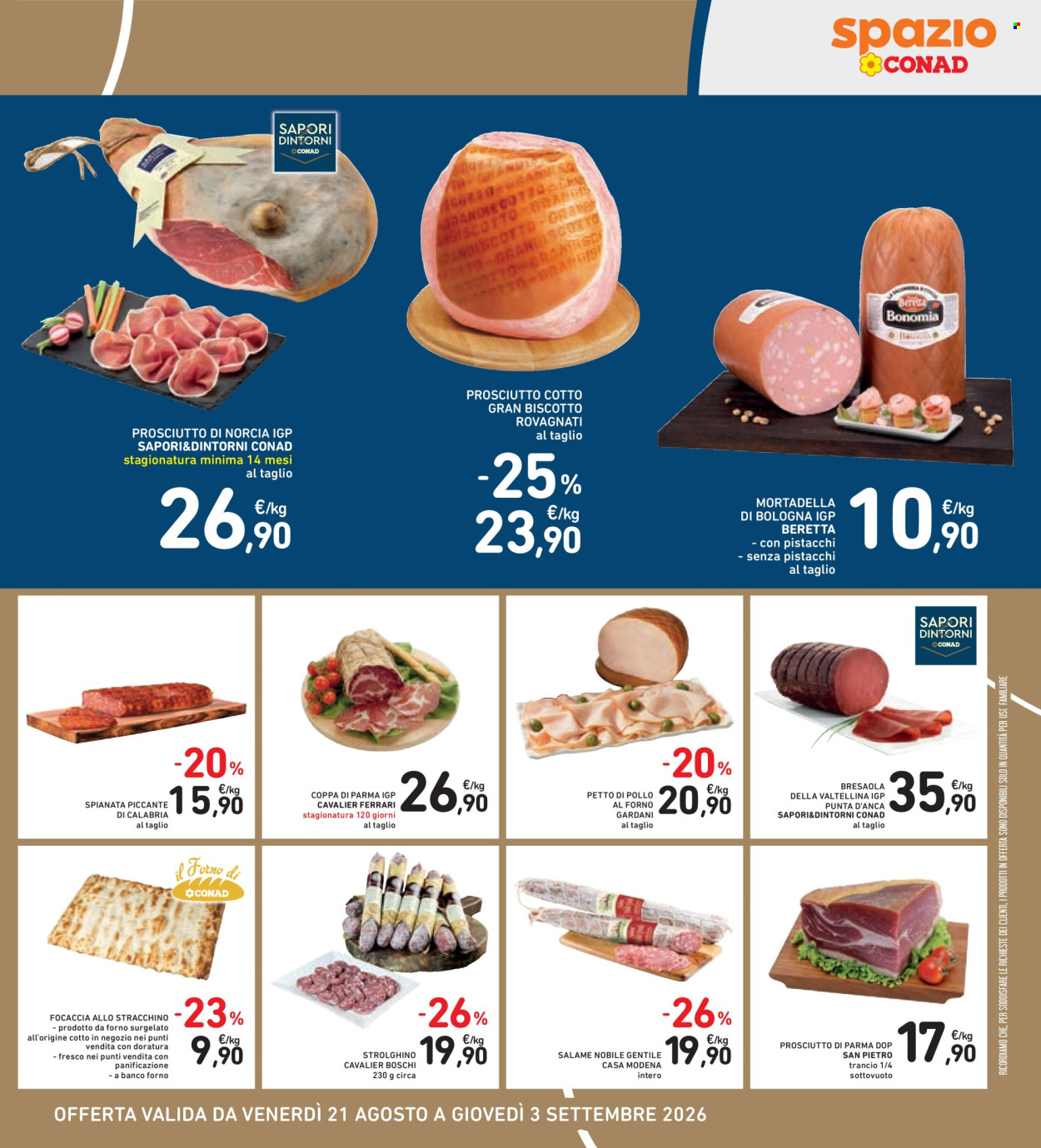 Leták Spazio Conad - 21.8.2026 - 3.9.2026. Strana 21