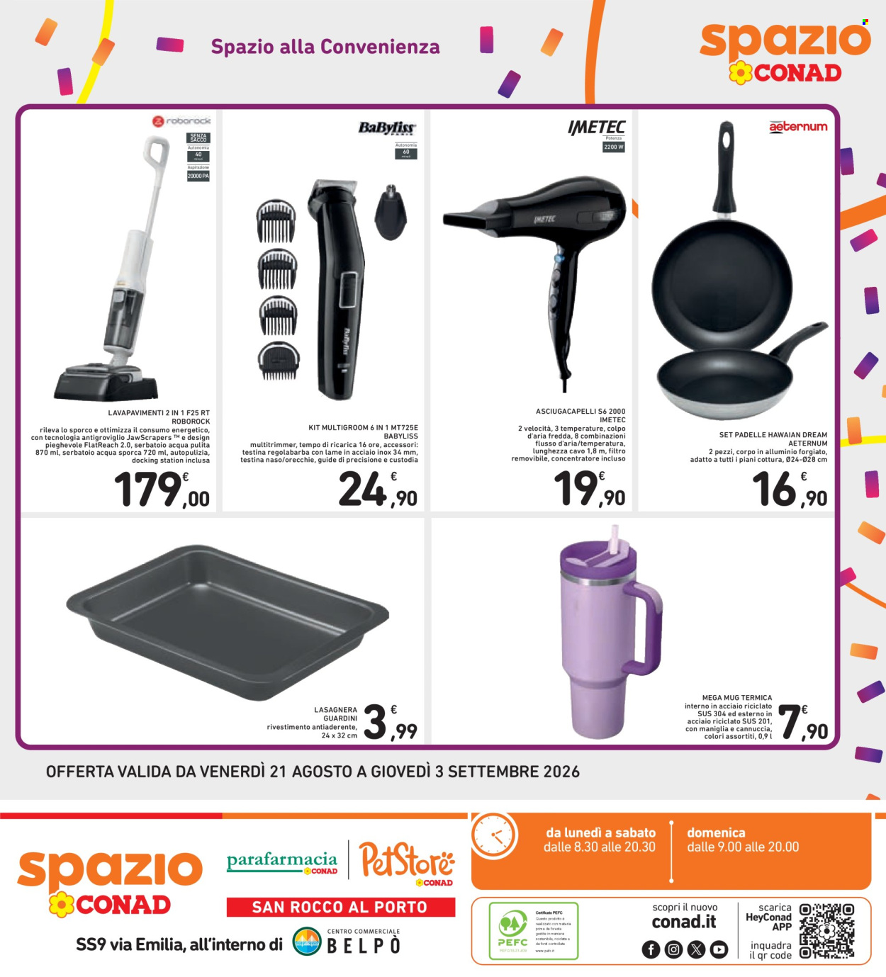 Leták Spazio Conad - 21.8.2026 - 3.9.2026. Strana 43