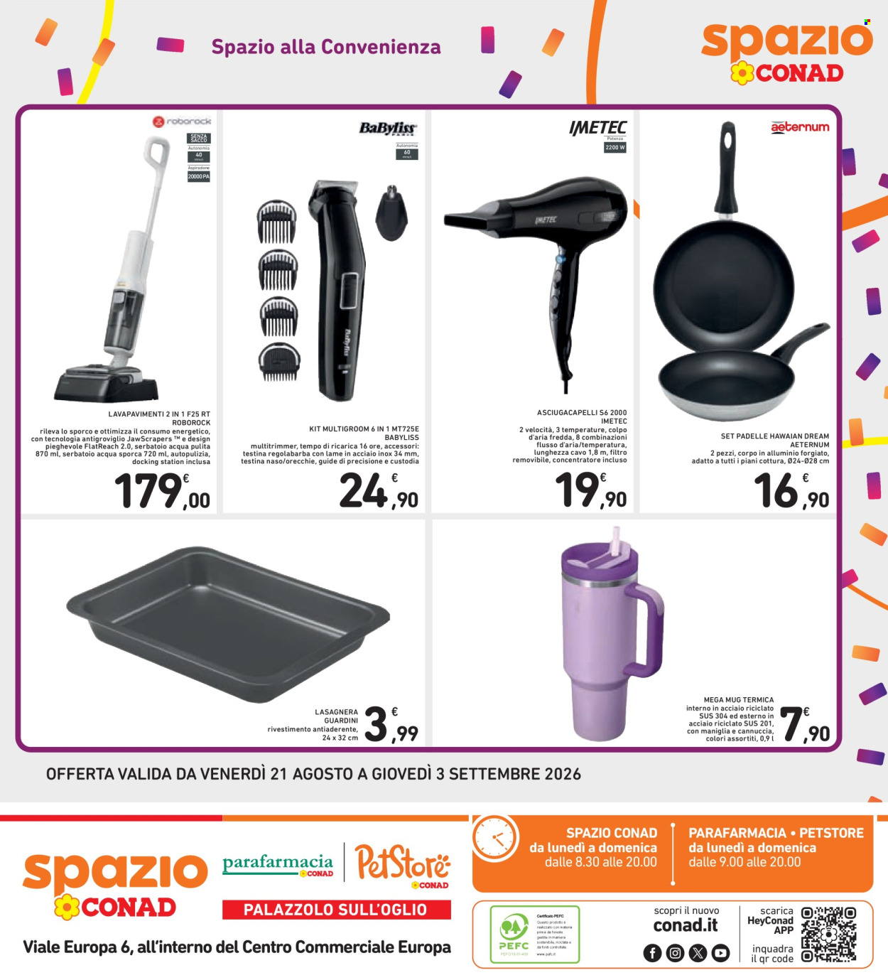 Leták Spazio Conad - 21.8.2026 - 3.9.2026. Strana 43
