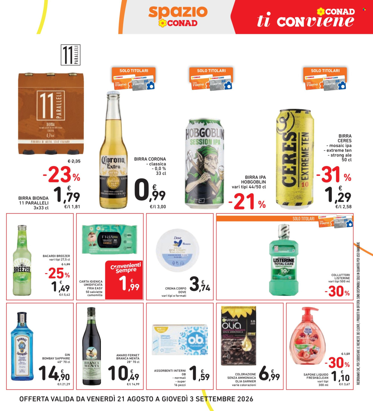 Leták Spazio Conad - 21.8.2026 - 3.9.2026. Strana 33