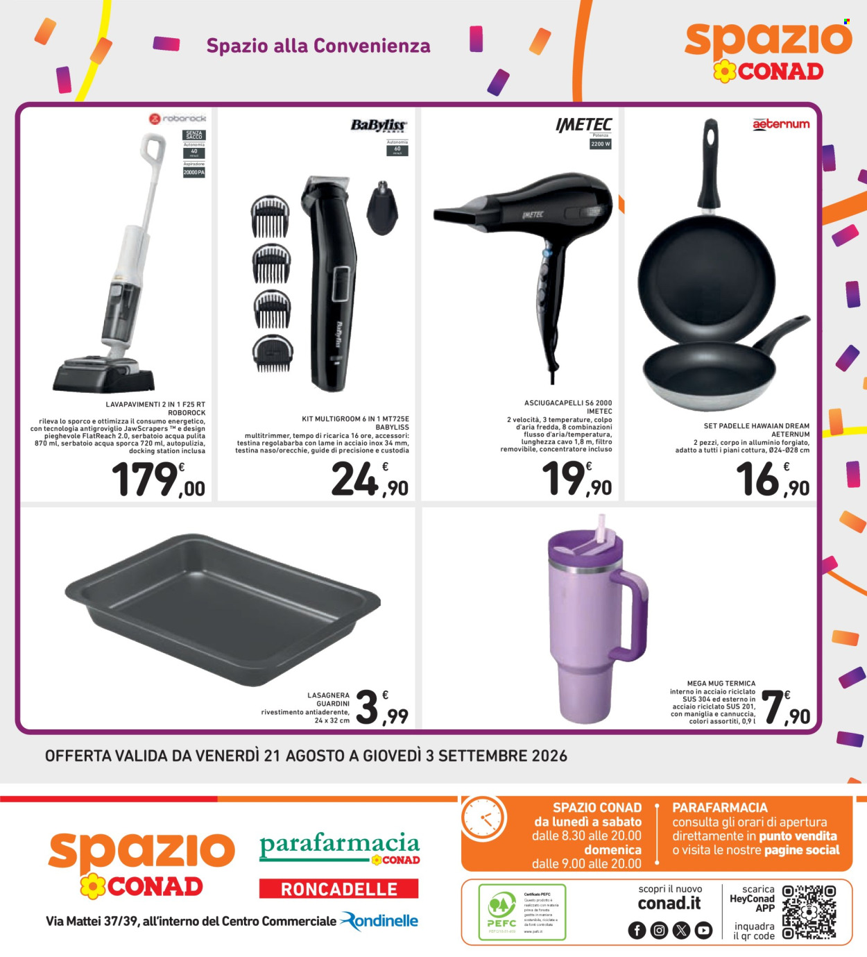 Leták Spazio Conad - 21.8.2026 - 3.9.2026. Strana 43