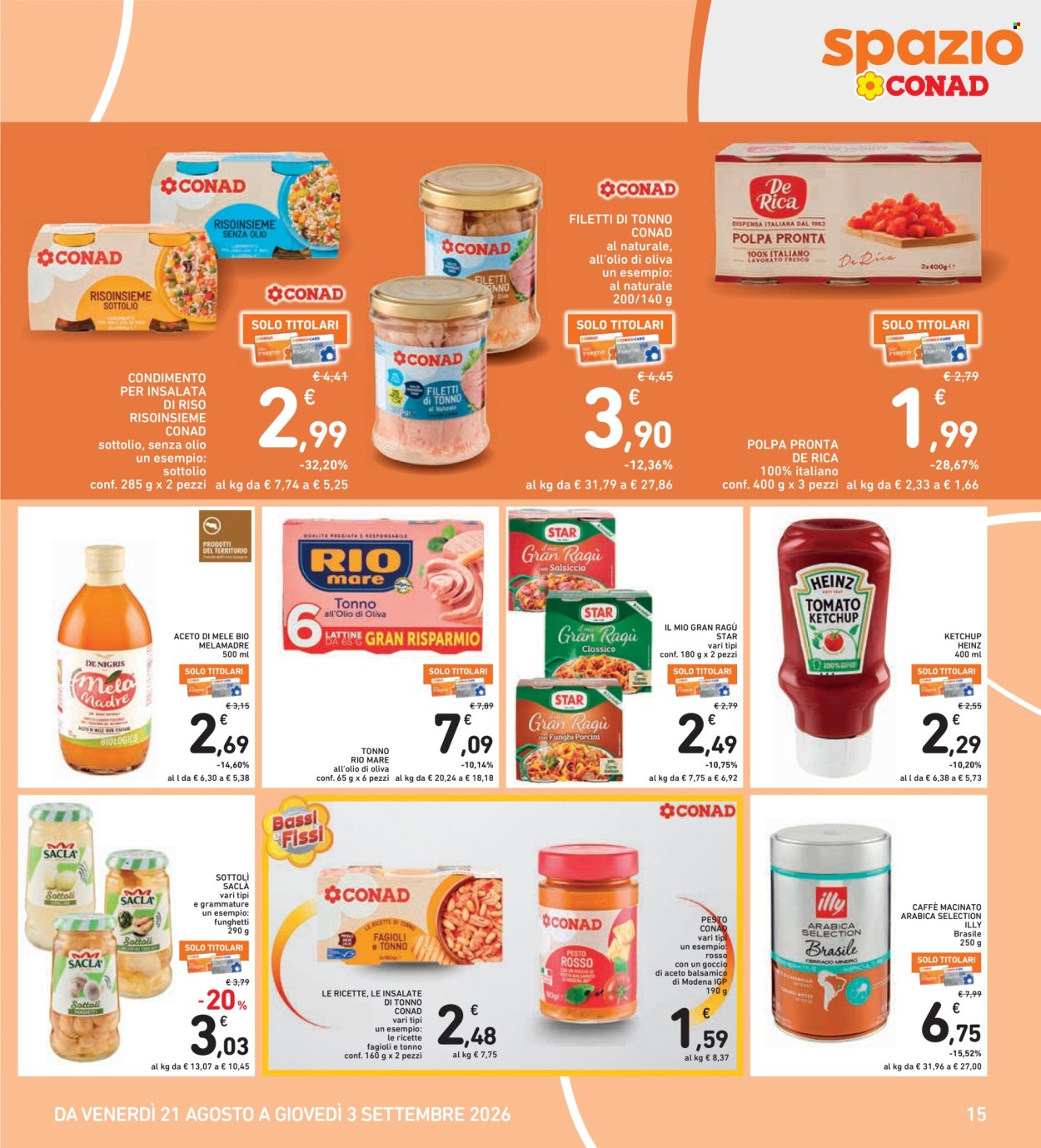 Leták Spazio Conad - 21.8.2026 - 3.9.2026. Strana 15