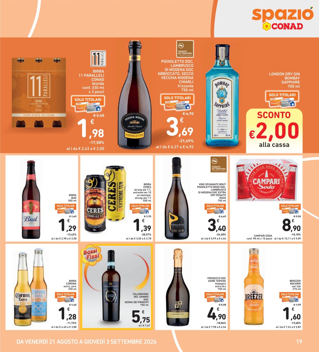 Leták Spazio Conad - 21.8.2026 - 3.9.2026. Strana 19