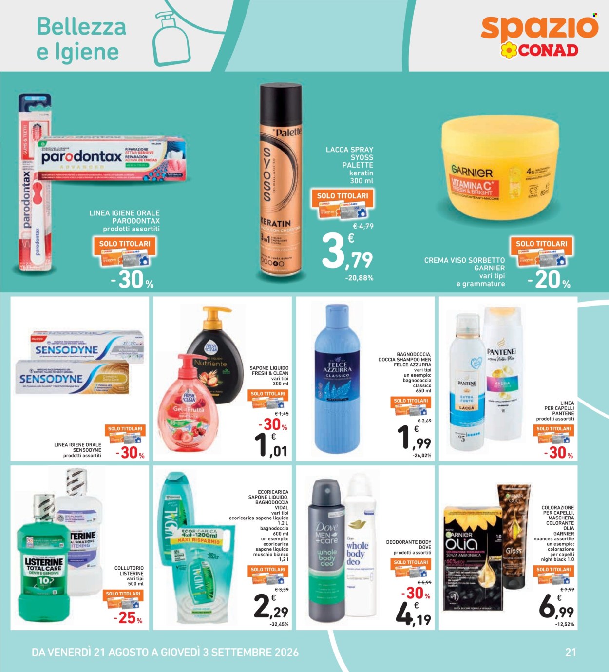 Leták Spazio Conad - 21.8.2026 - 3.9.2026. Strana 21
