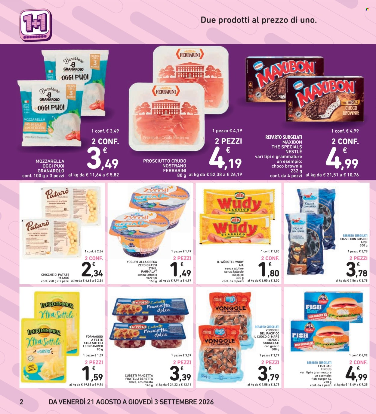 Leták Spazio Conad - 21.8.2026 - 3.9.2026. Strana 2