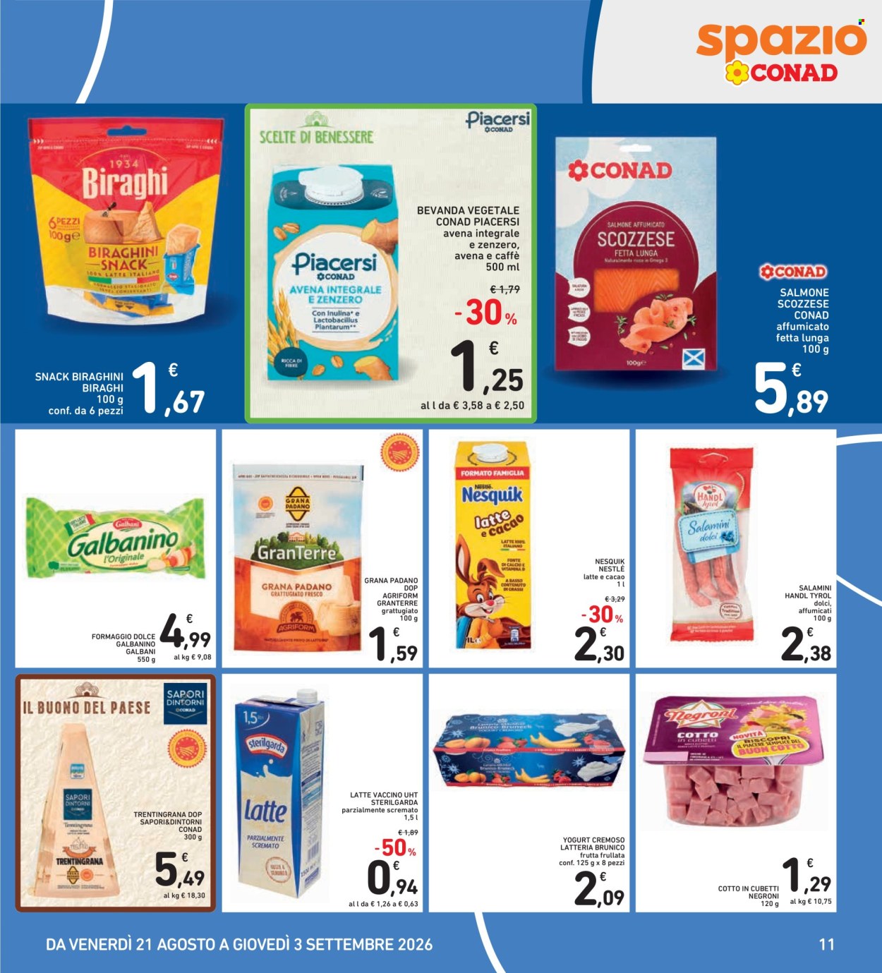 Leták Spazio Conad - 21.8.2026 - 3.9.2026. Strana 11